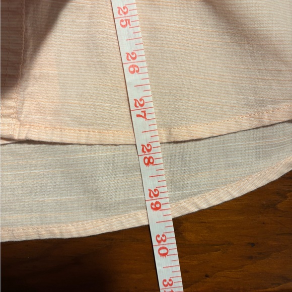 Mens Izod Saltwater peach short sleeved button down cotton shirt size S - Picture 5 of 9